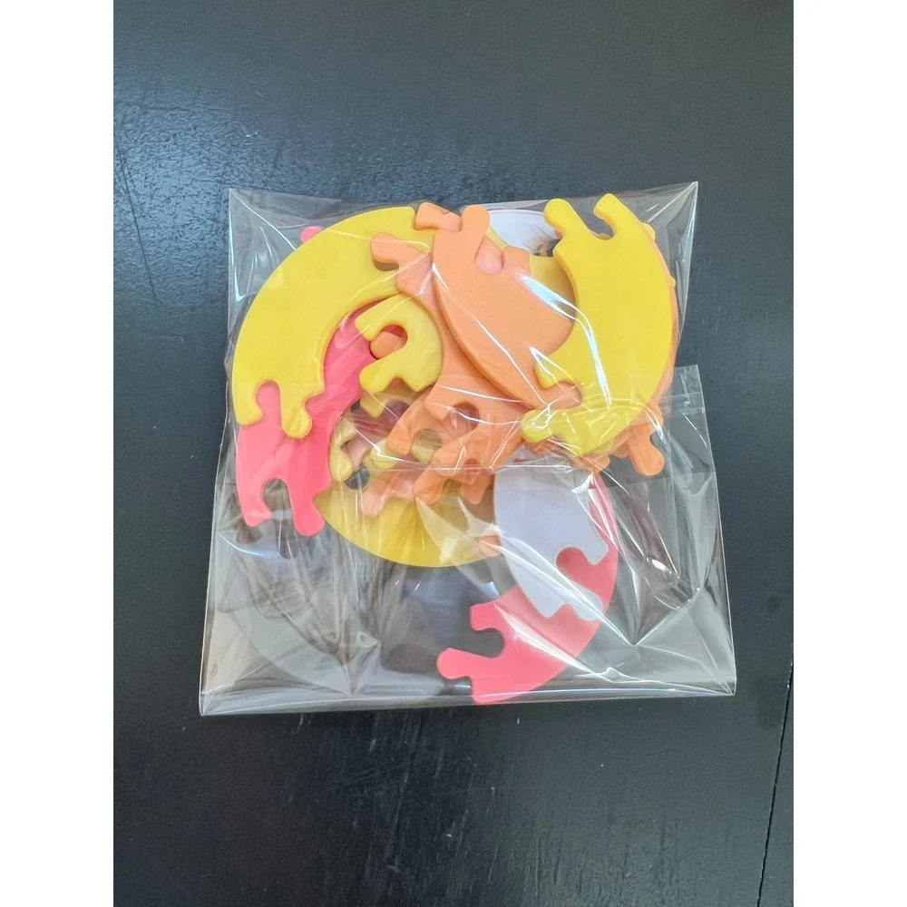 Lovevery Rhyming Rings Puzzle Multicolor Replacement Parts 4 Years Old
